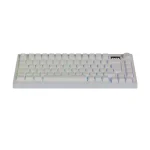 BIL AVAX GM02 PRO Fehér 75% Gasket RGB tri-mode mechanikus billentyűzet Gateron sárga switch, magyar kiosztás