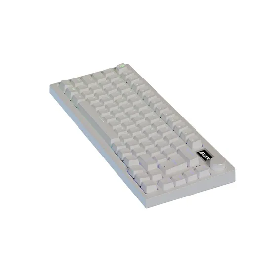 BIL AVAX GM02 PRO Fehér 75% Gasket RGB tri-mode mechanikus billentyűzet Gateron sárga switch, magyar kiosztás - Image 2