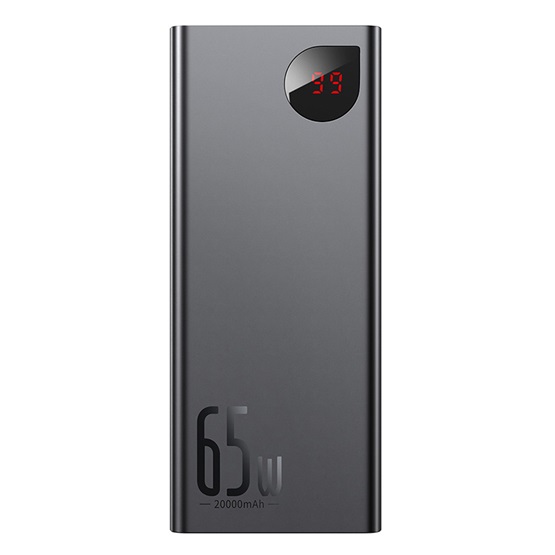 Baseus_Adaman_Metal_gyorstolto_powerbank_20000_mAh_65W_fekete_3A_USB_Type-C_30cm_kabel-i765941.jpg Baseus Adaman Metal gyorstöltő powerbank 20000 mAh, 65W, fekete + 3A USB Type-C, 30cm kábel - Image 1