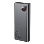 Baseus Adaman Metal gyorstöltő powerbank 20000 mAh, 65W, fekete + 3A USB Type-C, 30cm kábel - Image 2
