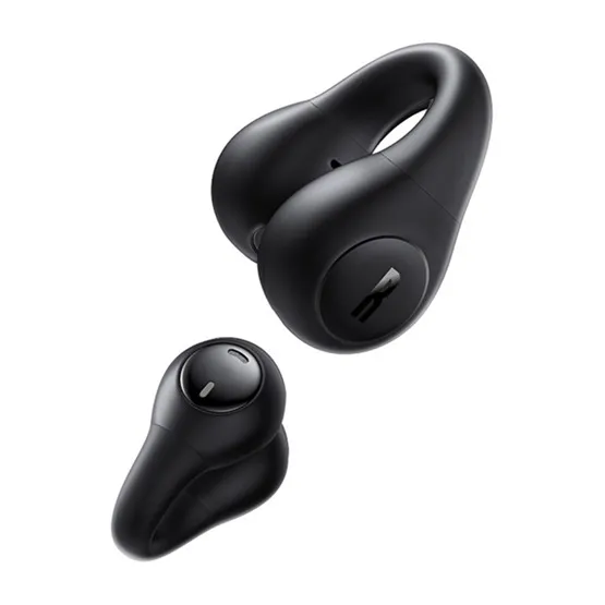 Baseus Bass 15 Clip Open-Ear True Wireless Earphones vezeték nélküli fülhallgató, fekete + 3A USB Type-C 30 cm kábel - Image 2