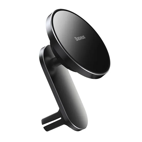 Baseus Big Energy Magnetic szellőzőrácsra, műszerfalra rögzíthető, vezeték nélküli autós telefon töltő és tartó, fekete - Image 3