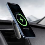 Baseus Big Energy Magnetic szellőzőrácsra, műszerfalra rögzíthető, vezeték nélküli autós telefon töltő és tartó, fekete - Image 6