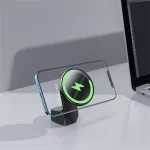 Baseus Big Energy Magnetic szellőzőrácsra, műszerfalra rögzíthető, vezeték nélküli autós telefon töltő és tartó, fekete - Image 7