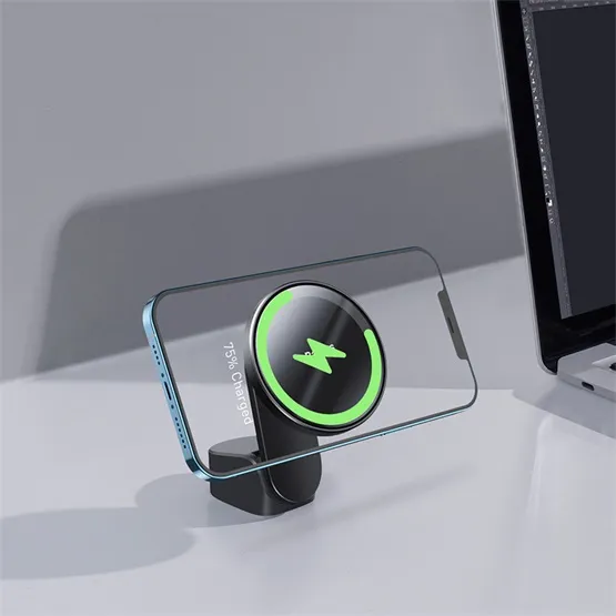 Baseus Big Energy Magnetic szellőzőrácsra, műszerfalra rögzíthető, vezeték nélküli autós telefon töltő és tartó, fekete - Image 7