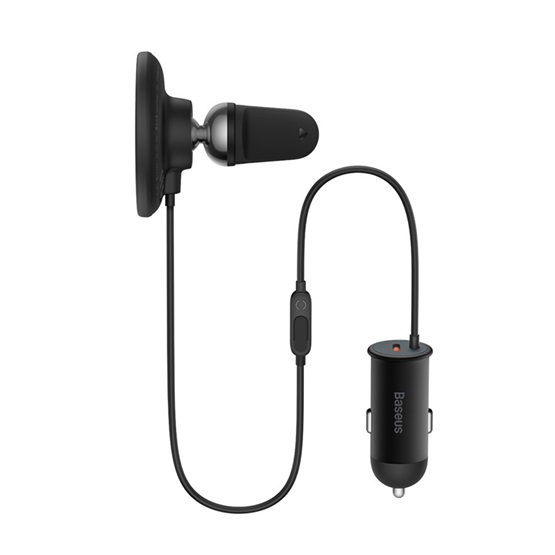 Baseus CW01 Magnetic szellőzőrácsra rögzíthető, vezeték nélküli autós telefon töltő és tartó, fekete - Image 3