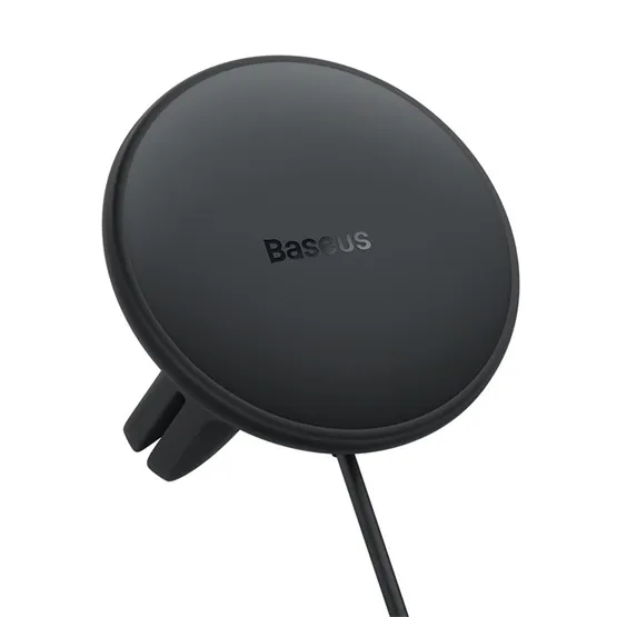 Baseus CW01 Magnetic szellőzőrácsra rögzíthető, vezeték nélküli autós telefon töltő és tartó, fekete - Image 4