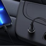 Baseus CW01 Magnetic szellőzőrácsra rögzíthető, vezeték nélküli autós telefon töltő és tartó, fekete - Image 6