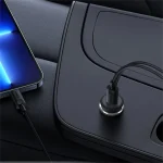 Baseus CW01 Magnetic szellőzőrácsra rögzíthető, vezeték nélküli autós telefon töltő és tartó, fekete - Image 6