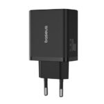 Baseus Cube hálózati gyorstöltő 30W, USB Type-C + 2×USB Type-A, fekete - Image 4