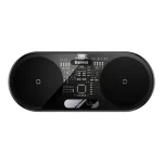 Baseus Digital LED Display 2-in-1 vezeték nélküli töltő 20W, fekete + 3A USB Type-A – USB Type-C,  1m kábel
