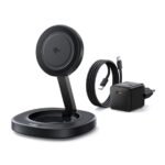 Baseus EnerFill FF11 vezeték nélküli töltő 15W,fekete + 20W hálózati gyorstöltő + USB Type-C, 1m kábel