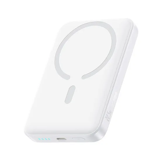 Baseus EnerFill FM11 Magnetic vezeték nélküli gyorstöltő powerbank 10000 mAh, 22.5W, fehér + 60W USB Type-C, 30cm kábel - Image 4