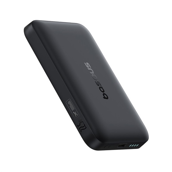 Baseus EnerFill FM11 Magnetic vezeték nélküli gyorstöltő powerbank 10000 mAh, 22.5W, fekete + USB Type-C, 30cm kábel - Image 3