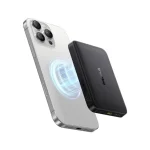Baseus EnerFill FM12 Qi2 Magnetic vezeték nélküli gyorstöltő powerbank 10000 mAh, 22.5W, fekete + USB Type-C, 30cm kábel - Image 3