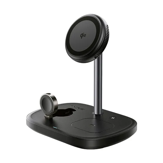 Baseus EnerFill FS41 3-in-1 vezeték nélküli töltő állvány 22,5W, fekete + USB Type-C, 1m kábel - Image 2