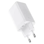 Baseus GaN5 Pro hálózati gyorstöltő 65W, 2×USB Type-C + USB Type-A, fehér + 100W USB Type-C, 1m kábel - Image 5