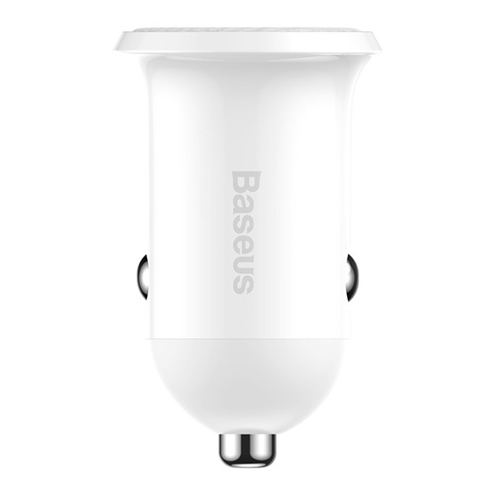 Baseus Grain Pro autóstöltő 24W, 2×USB Type-A, fehér - Image 3