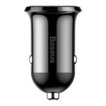 Baseus Grain Pro autóstöltő 24W, 2×USB Type-A, fekete - Image 3
