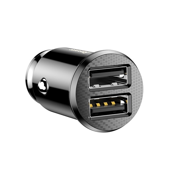 Baseus Grain autóstöltő 3,1 A, 2×USB Type-A, fekete - Image 2