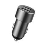 Baseus High Efficiency autóstöltő 17W, 2×USB Type-A + szivargyújtó kimenet, fekete - Image 2
