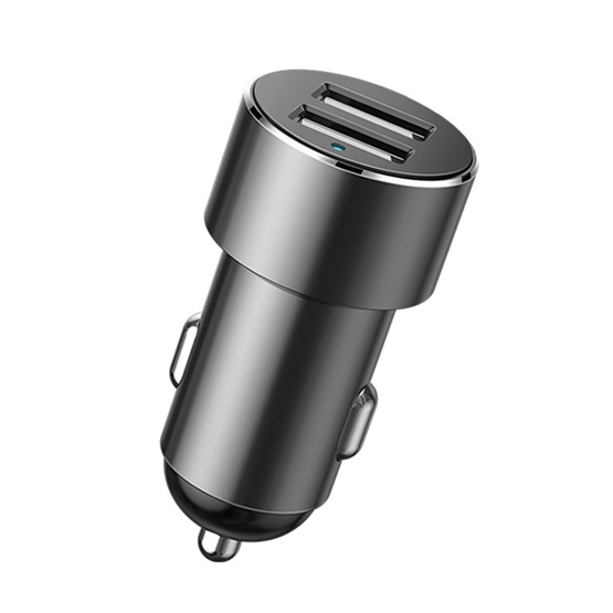 Baseus High Efficiency autóstöltő 17W, 2×USB Type-A + szivargyújtó kimenet, fekete - Image 2