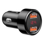 Baseus Magic autós gyorstöltő 45W, 2×USB Type-A, fekete - Image 2