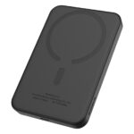 Baseus Magnetic Mini vezeték nélküli gyorstöltő powerbank 5000 mAh, 20W, fekete + 60W USB Type-C, 30cm kábel - Image 4
