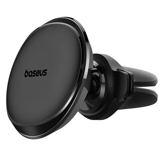 Baseus Magnetic szellőzőrácsra rögzíthető autós telefontartó, fekete
