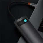 Baseus Metal Gleam 7-Port USB Type-C HUB dokkoló állomás, szürke - Image 6