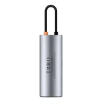 Baseus Metal Gleam 7-in-1 USB Type-C HUB dokkoló állomás, szürke - Image 2