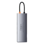 Baseus Metal Gleam 9-in-1 USB Type-C HUB dokkoló állomás, szürke - Image 2