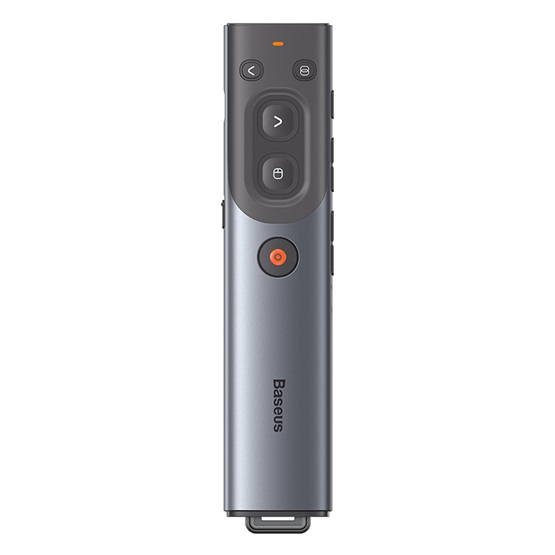 Baseus Orange Dot AI vezeték nélküli akkumulátoros prezenter és lézer mutató, szürke - Image 1
