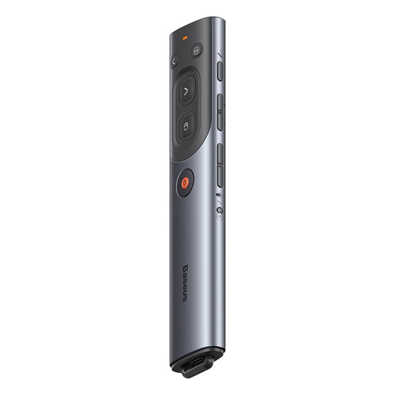 Baseus Orange Dot AI vezeték nélküli akkumulátoros prezenter és lézer mutató, szürke - Image 5