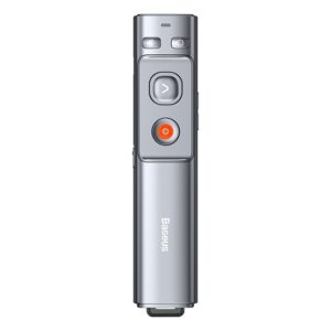 Baseus Orange Dot vezeték nélküli akkumulátoros prezenter és lézer mutató, szürke