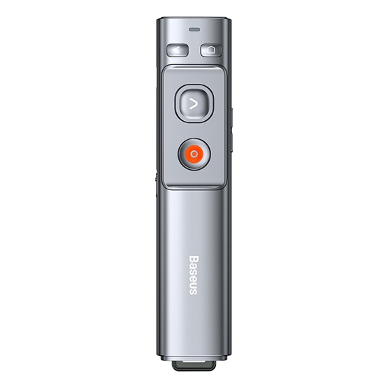 Baseus Orange Dot vezeték nélküli akkumulátoros prezenter és lézer mutató, szürke - Image 1