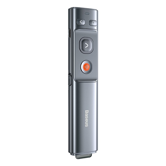 Baseus Orange Dot vezeték nélküli akkumulátoros prezenter és lézer mutató, szürke - Image 3