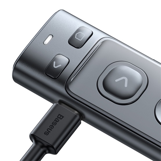 Baseus Orange Dot vezeték nélküli akkumulátoros prezenter és lézer mutató, szürke - Image 6