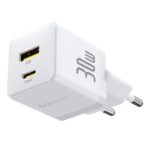 Baseus Palm hálózati gyorstöltő 30W, USB Type-C + USB Type-A, fehér - Image 2