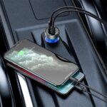 Baseus Particular PPS autós gyorstöltő 65W, USB Type-A + USB Type-C, ezüst - Image 3