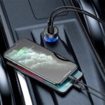 Baseus Particular PPS autós gyorstöltő 65W, USB Type-A + USB Type-C, szürke - Image 3