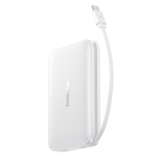 Baseus PicoGo Qi2 Magnetic vezeték nélküli gyorstöltő powerbank 10000 mAh, 27W, fehér