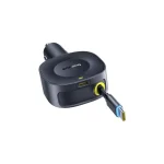 Baseus PrimeTrip VR2 autós gyorstöltő 30W, USB Type-C + USB Type-C automata behúzós kábel, fekete - Image 4