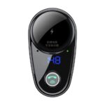 Baseus S-06 FM transzmitter, zenelejátszó, autós töltő, fekete - Image 2