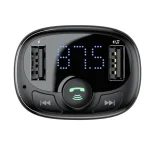 Baseus S-09A FM transzmitter, zenelejátszó, autós töltő, fekete - Image 2