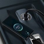 Baseus Share Together PPS autós gyorstöltő 120W, 3×USB Type-A + USB Type-C, beépített kábel, 1,5 m, szürke - Image 4