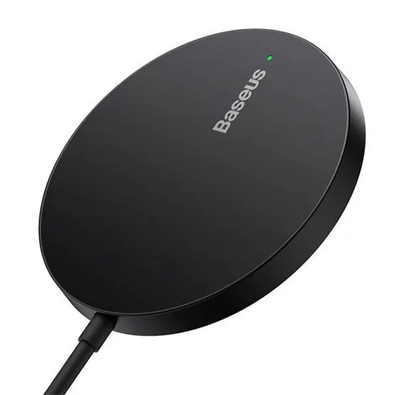 Baseus Simple Mini3 Magnetic vezeték nélküli töltő 15W, fekete