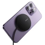 Baseus Simple Mini3 Magnetic vezeték nélküli töltő 15W, fekete - Image 3