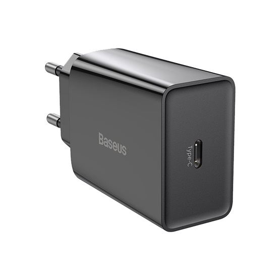 Baseus Speed Mini hálózati gyorstöltő 20W, USB Type-C, fekete - Image 2
