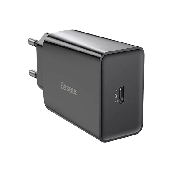 Baseus Speed Mini hálózati gyorstöltő 20W, USB Type-C, fekete - Image 2